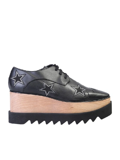 Shop Stella Mccartney Elyse Crystal Star Embellished Platform Shoes In Black