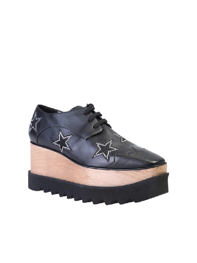 Shop Stella Mccartney Elyse Crystal Star Embellished Platform Shoes In Black