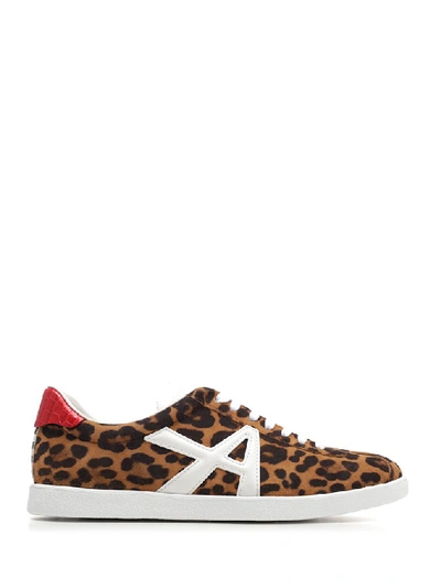 Shop Aquazzura Thea Leopard Print Sneakers In Multi