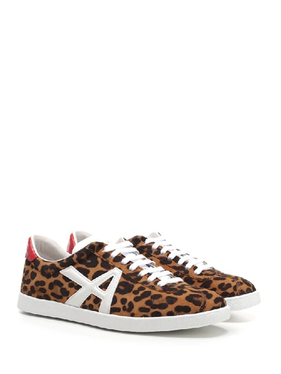 Shop Aquazzura Thea Leopard Print Sneakers In Multi
