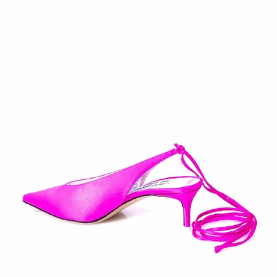 Shop Attico Strappy Slingback Pumps In Pink