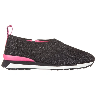 Shop Hogan Rebel Two Toned Slip On Sneakers In Black