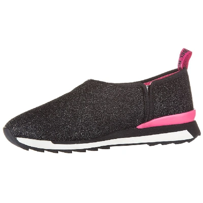 Shop Hogan Rebel Two Toned Slip On Sneakers In Black