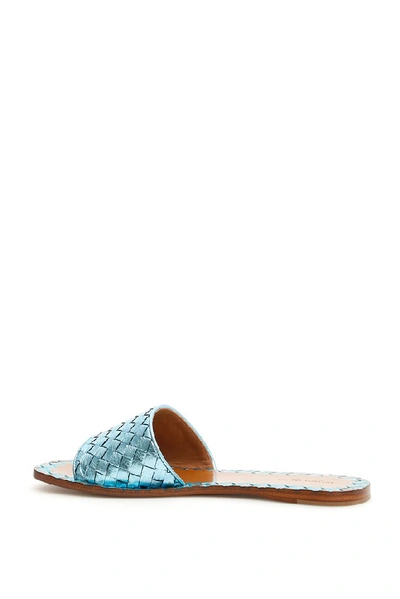 Shop Bottega Veneta Ravello Slides In Blue