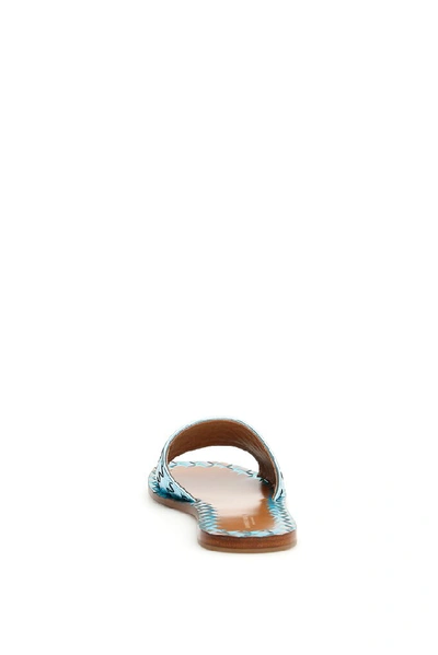 Shop Bottega Veneta Ravello Slides In Blue