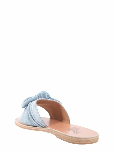 Shop Ancient Greek Sandals Taygete Bow Sandals In Blue