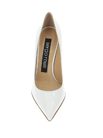 Shop Sergio Rossi Godiva 75 Pumps In White