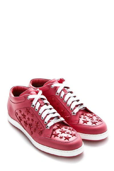 Shop Jimmy Choo Stars Embellished Sneakers In Pink