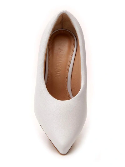 Shop Jacquemus Les Chaussures Jacques Pumps In White