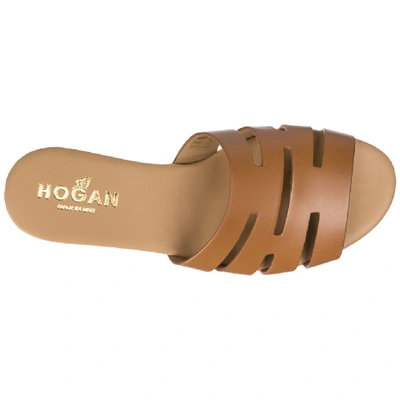 Shop Hogan Valencia Sandals In Brown