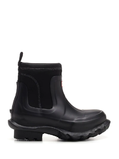 Shop Stella Mccartney X Hunter Ankle Rainboots In Black