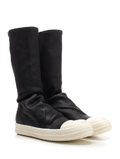 Rick Owens Black Sock High-top Sneakers | ModeSens