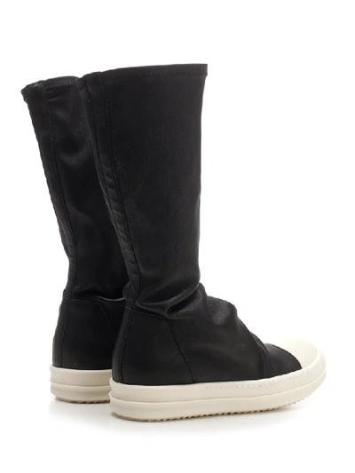 Shop Rick Owens Sock Sneakers Boots In Black