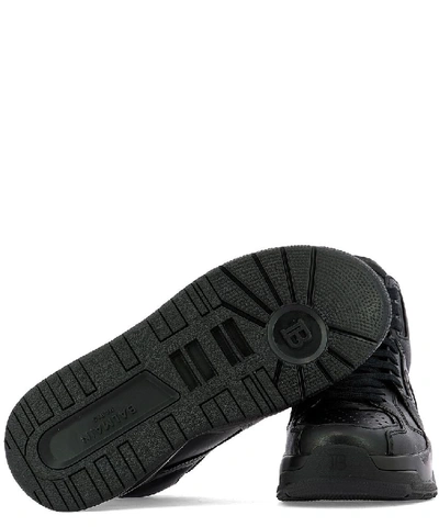 Shop Balmain B Ball Logo Embossed High Top Sneakers In Black