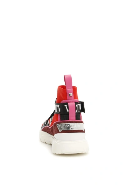 Shop Valentino Garavani Vltn Heroes Sneakers In Red