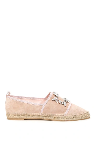 Shop Roger Vivier Broche Espadrilles In Multi