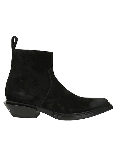 Shop Balenciaga Santiag Ankle Boots In Black