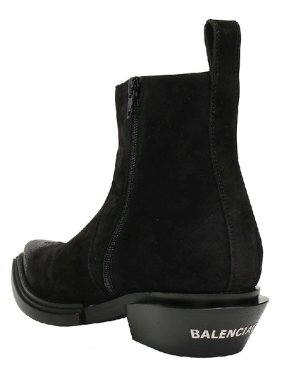 Shop Balenciaga Santiag Ankle Boots In Black