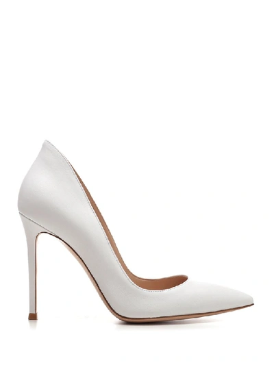 Shop Gianvito Rossi Pointed Toe Pumps In White
