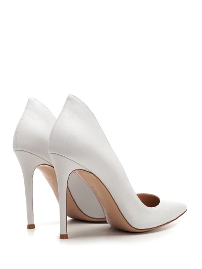 Shop Gianvito Rossi Pointed Toe Pumps In White