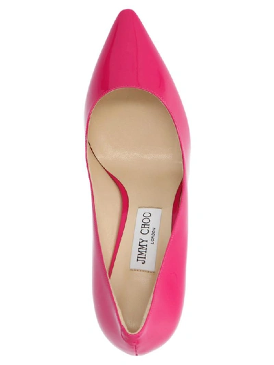 Shop Jimmy Choo Romy 85 Pointed Toe Pumps In Pink
