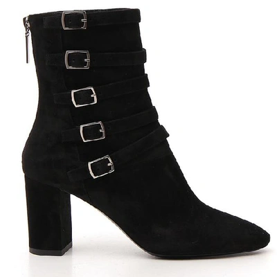 Shop Saint Laurent Lou Ankle Boots In Black