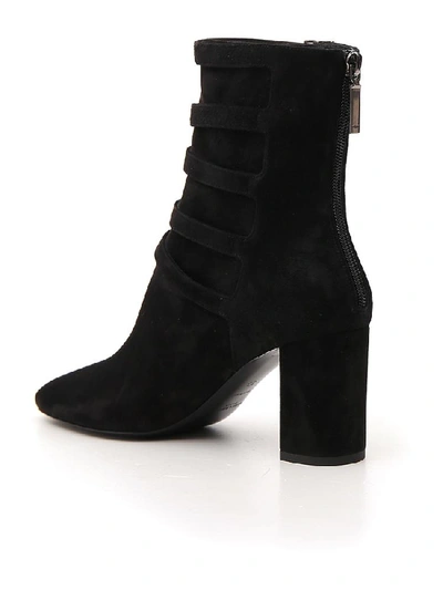 Shop Saint Laurent Lou Ankle Boots In Black