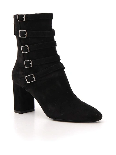 Shop Saint Laurent Lou Ankle Boots In Black