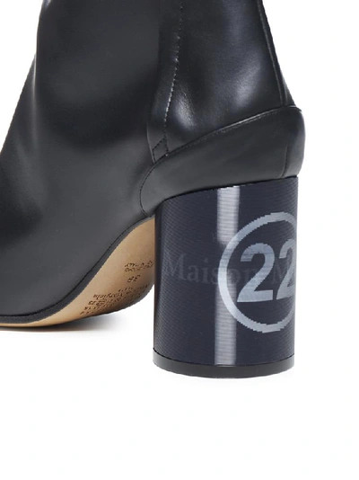 Shop Maison Margiela Tabi Ankle Boots In Black