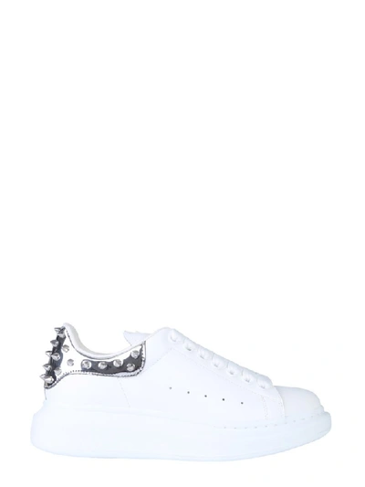Shop Alexander Mcqueen Studded Oversize Sneakers In White