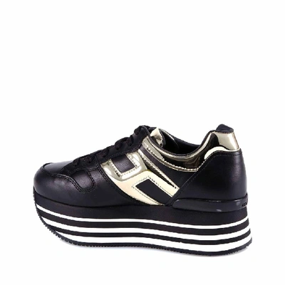 Shop Hogan Maxi H222 Platform Sneakers In Black