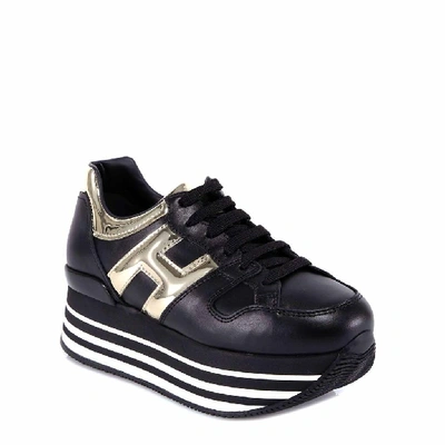 Shop Hogan Maxi H222 Platform Sneakers In Black