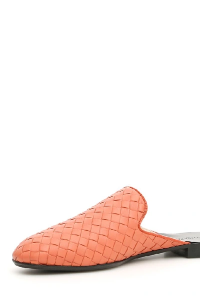 Shop Bottega Veneta Fiandra Mules In Orange