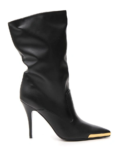 Shop Stella Mccartney Stiletto Heeled Pointed Toe Boots In Black