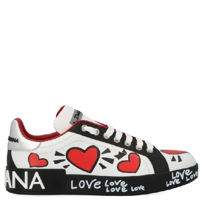 Shop Dolce & Gabbana Portofino Sneakers In Multi