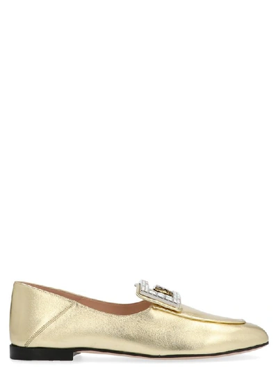 Shop Gucci Madelyn Loafers In Gold