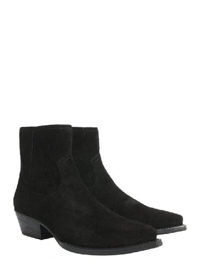 Shop Saint Laurent Lukas 40 Boots In Black