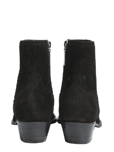 Shop Saint Laurent Lukas 40 Boots In Black