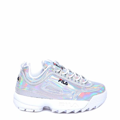 Shop Fila Disruptor Metallic Sneakers In Silver