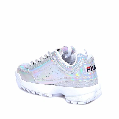 Shop Fila Disruptor Metallic Sneakers In Silver