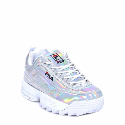 Shop Fila Disruptor Metallic Sneakers In Silver