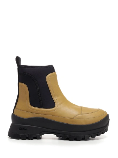 Shop Stella Mccartney Utility Elastic Ankle Boots In Yellow