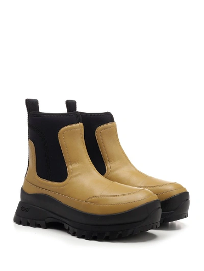 Shop Stella Mccartney Utility Elastic Ankle Boots In Yellow