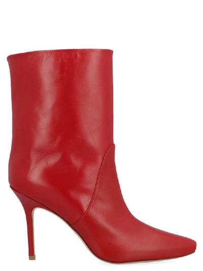Shop Stuart Weitzman Ebb Ankle Boots In Red