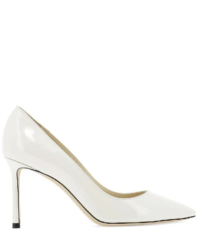 Shop Jimmy Choo Romy 85 Patent Pumps In White