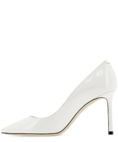 Shop Jimmy Choo Romy 85 Patent Pumps In White