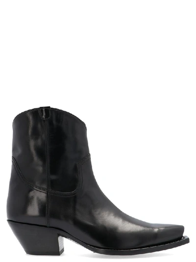 Shop R13 Western Ankle Boots In Black