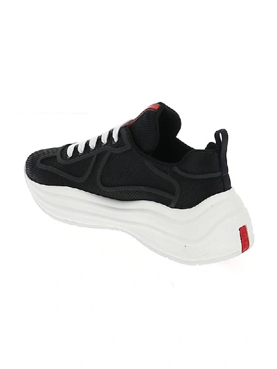 Shop Prada Mesh Sneakers In Multi