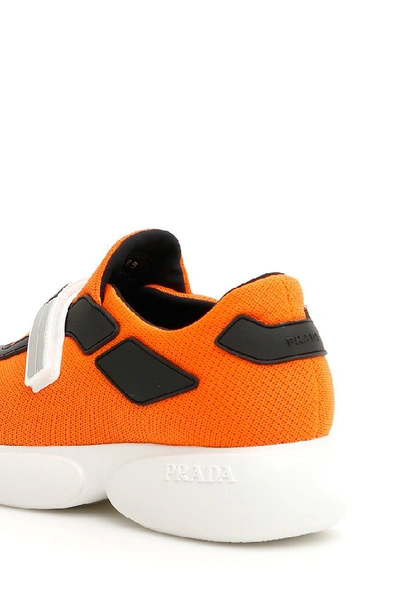 Shop Prada Cloudburst Sneakers In Orange