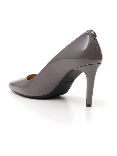 Shop Michael Michael Kors Dorothy Pointed Toe Pumps In Grey